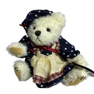 Pickford Bear OPAL Brass Button Bear Collection Patriotic Plush Vintage 1996